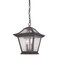 Homeroots 12 x 9 x 9 in. Aiken 2-Light Black Coral Hanging Light 397979 - alternate 1